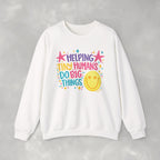 Helping Tiny Humans Do Big Things Gildan Unisex Heavy Blend™ Crewneck Sweatshirt