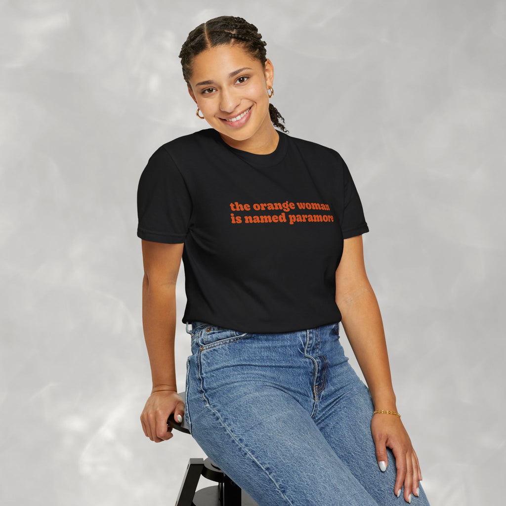 Funny The Orange Woman Band Inspired Comfort Colors Tee