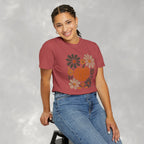 Retro Fall, Autumn Pumpkin Comfort Colors Tee