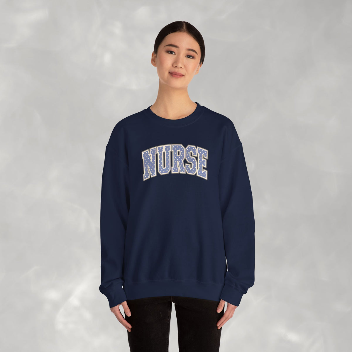 Nurse Vasity Polka Dot Gildan Unisex Heavy Blend™ Crewneck Sweatshirt