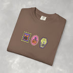 Cute Halloween Spooky Stamps with Cat, Jack-O-Lanter, Skeleton, Comfort Colors Tee