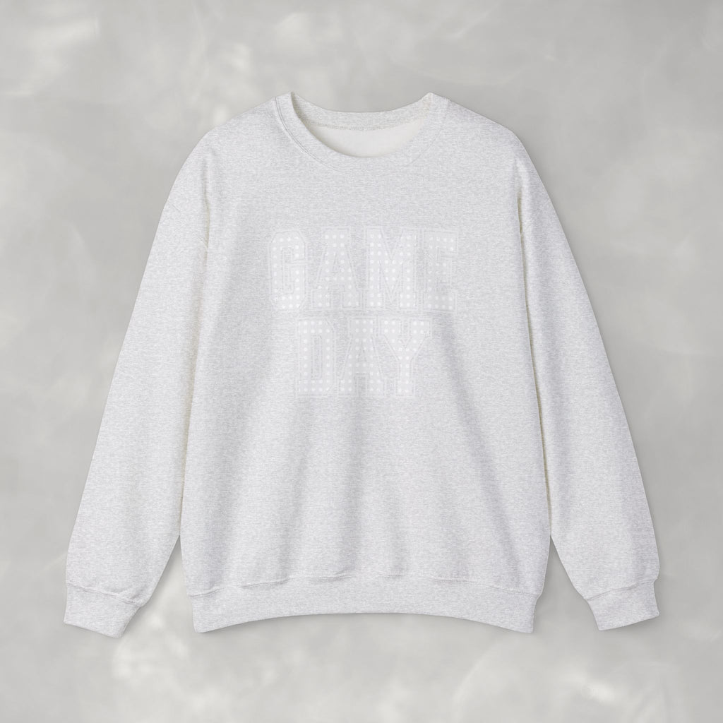 Cute Game Day, Preppy Polka Dot Gildan Unisex Heavy Blend™ Crewneck Sweatshirt