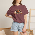 Retro Cats in Halloween Costumes Unisex Comfort Colors Tee