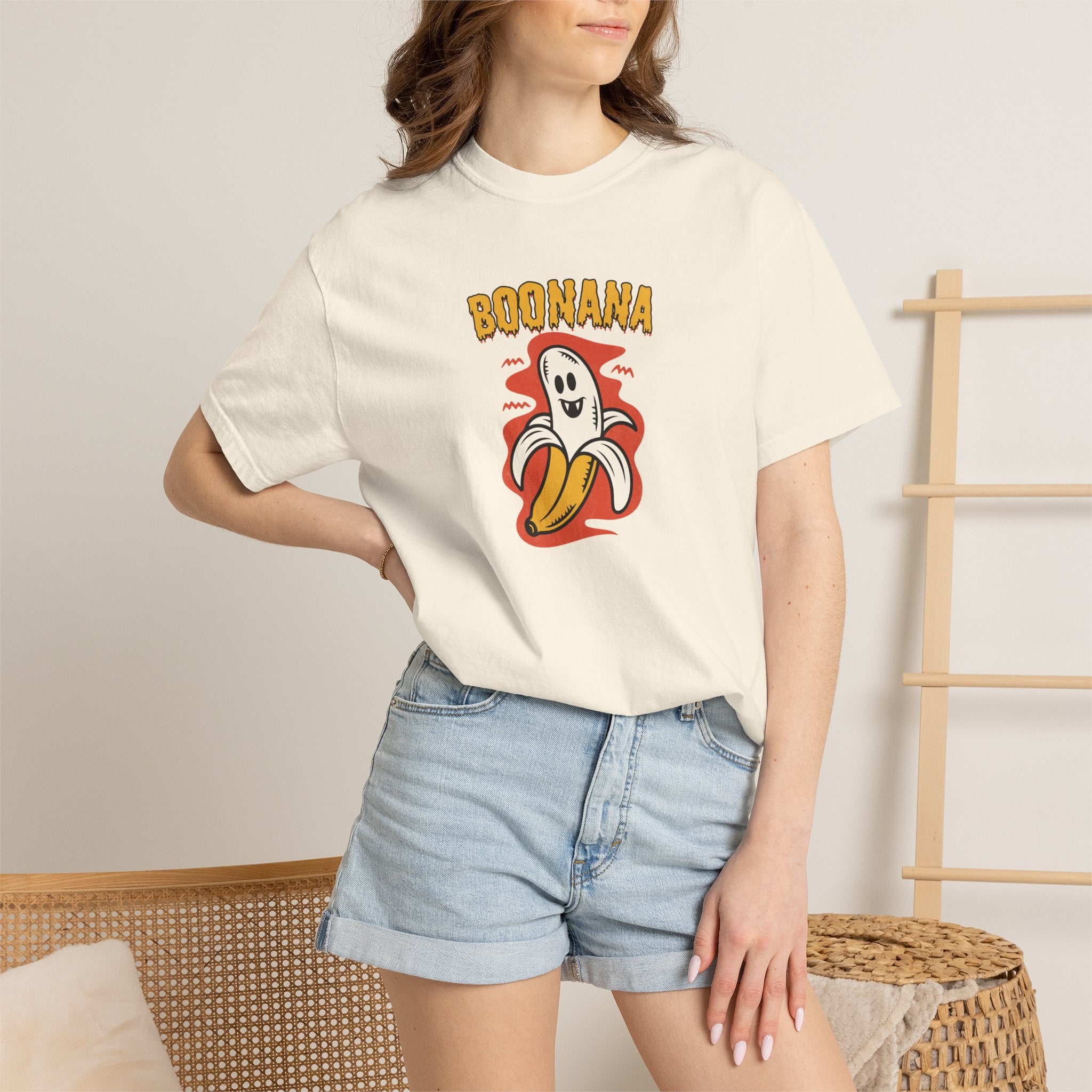 Cute Boonana Funny Halloween Comfort Colors Tee