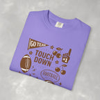 Football Preppy Game Day Comfort Colors Tee for Women