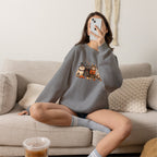 Retro Cats in Halloween Costume Gildan Unisex Heavy Blend™ Crewneck Sweatshirt