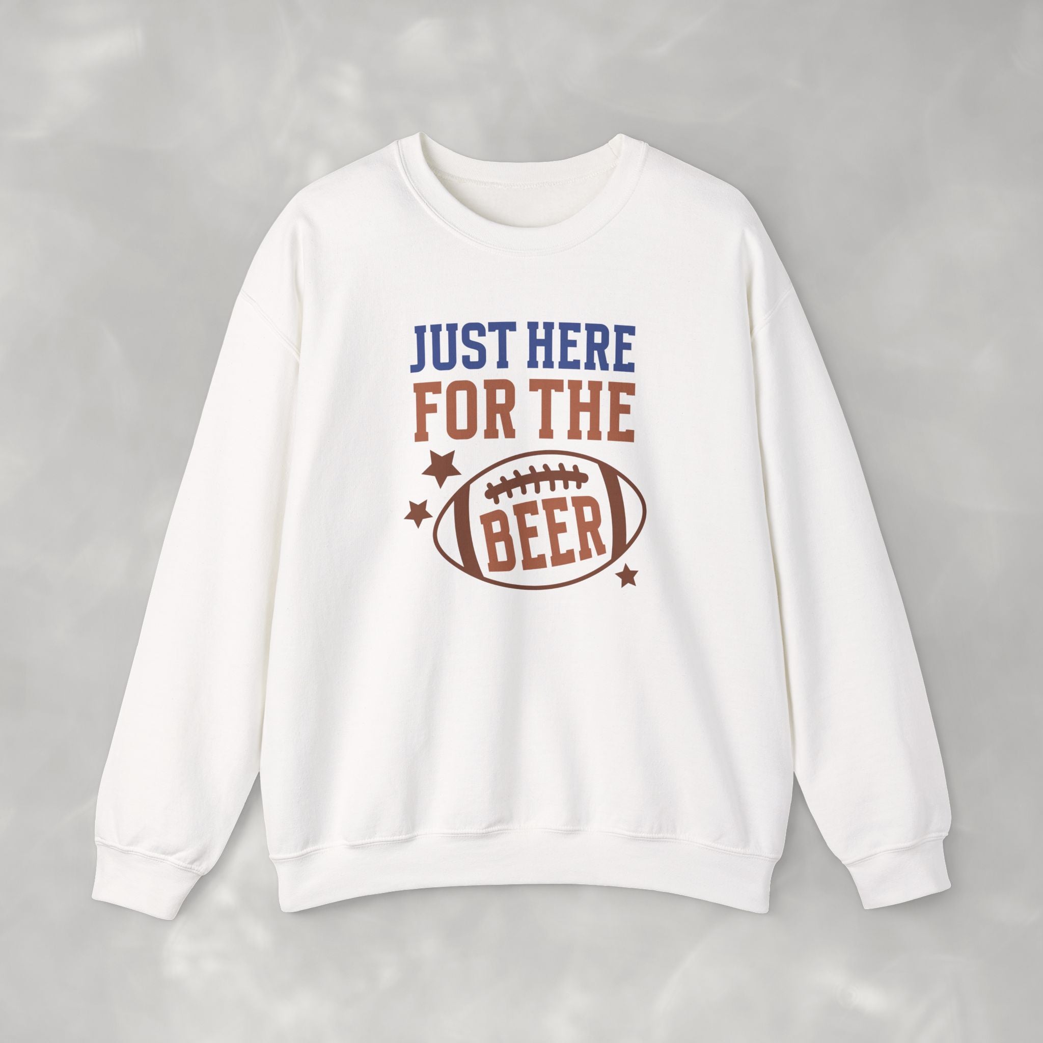 Funny Just Here for the Beer, Gildan Unisex Heavy Blend™ Crewneck Sweatshirt