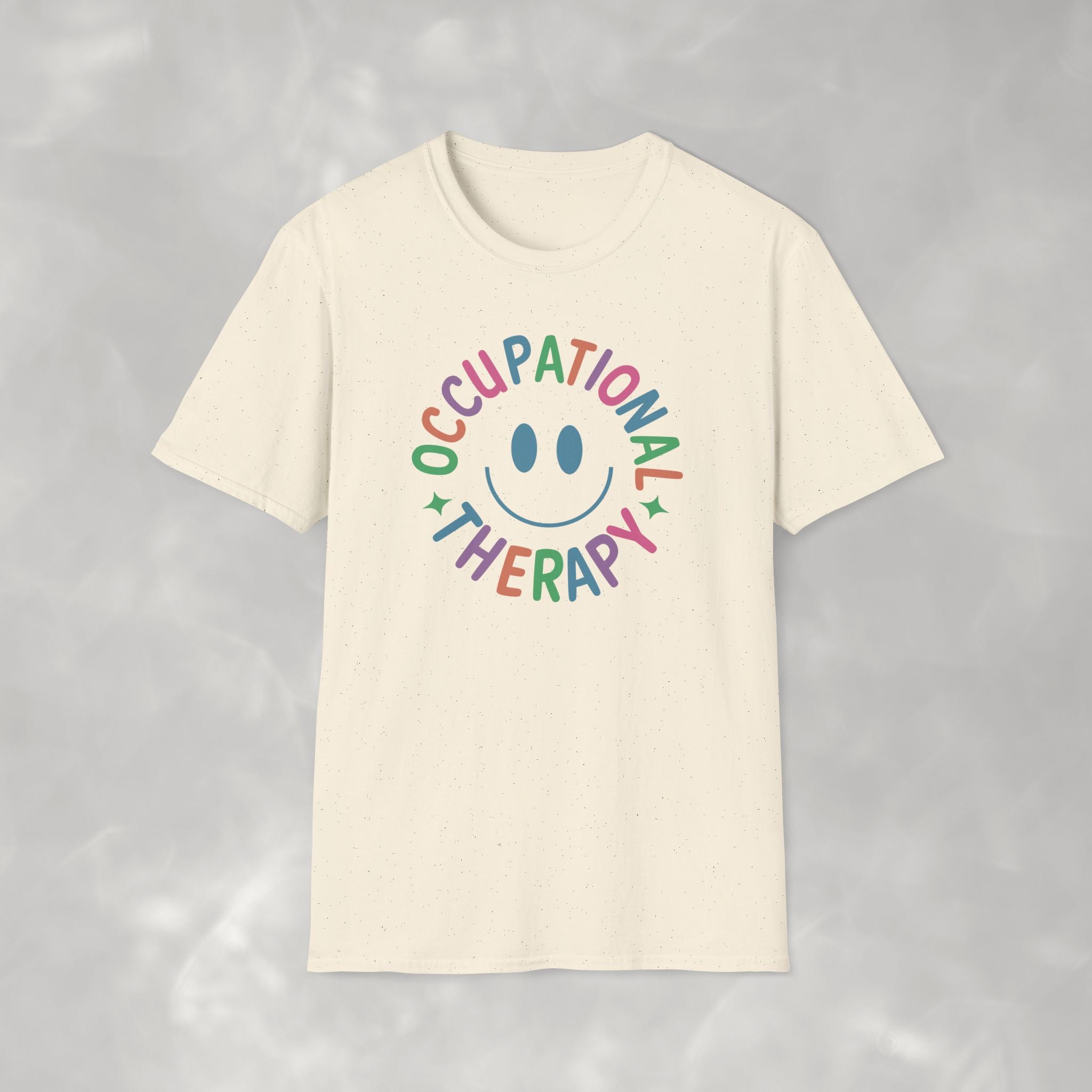 Occupational Therapy, Cute Playful Smile, OT, COTA Unisex Softstyle T-Shirt
