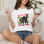 Spooky, Cute Black Cat, Halloween Comfort Colors Tee Unisex