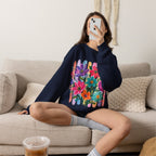 Boho Floral Striped Gildan Unisex Heavy Blend™ Crewneck Sweatshirt