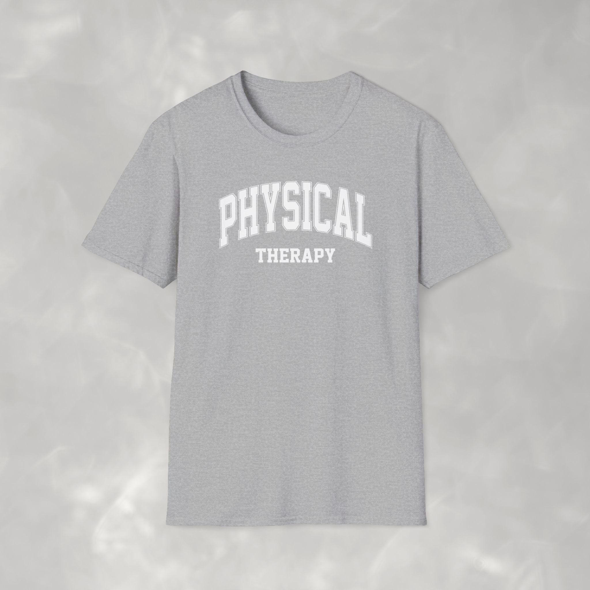 Physical Therapy, Therapist Varsity Style Gildan Unisex Softstyle T-Shirt
