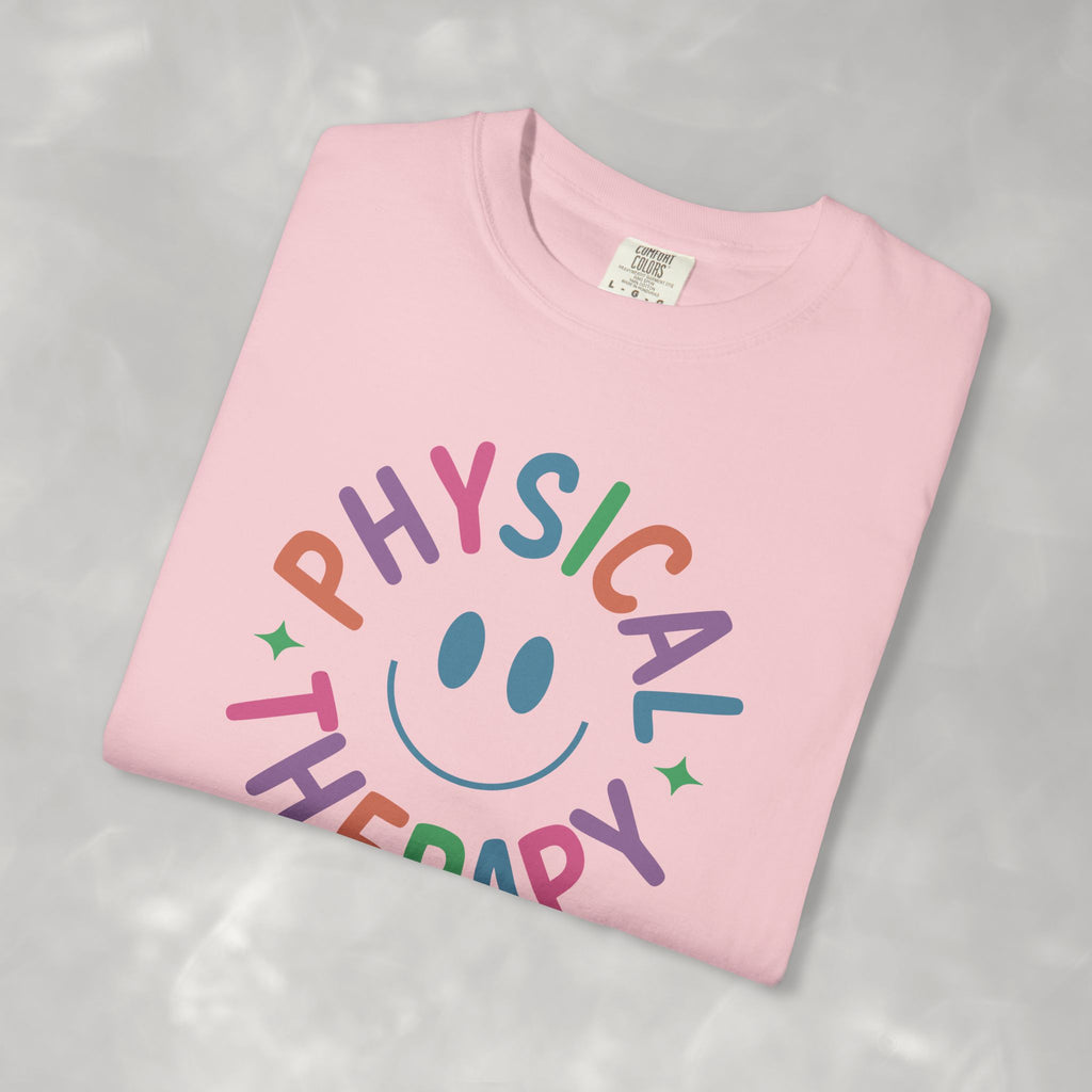 Physical Therapy, Cute Playful Smile, PT, PTA Unisex Comfort Colors Tee
