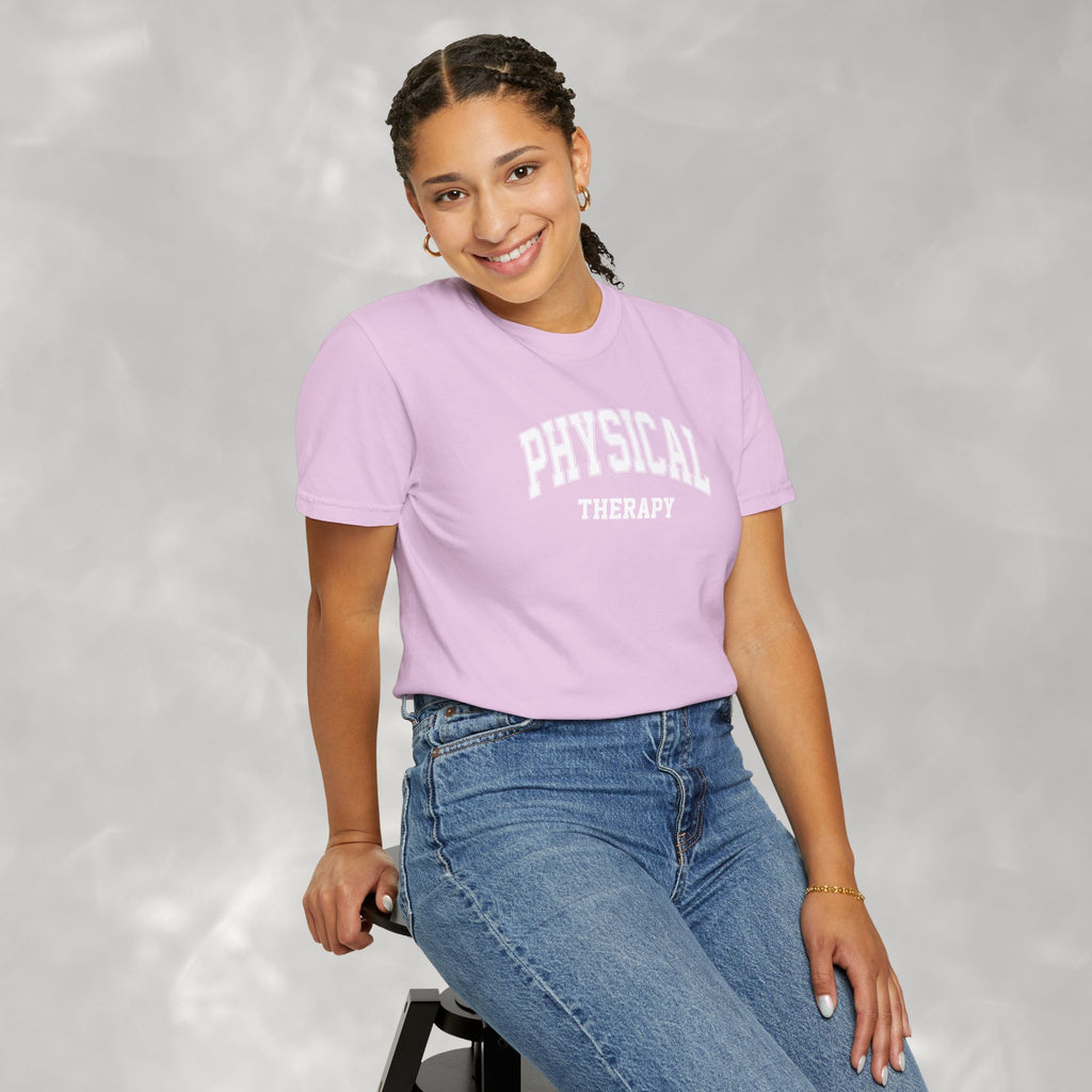 Physical Therapy, Therapist Classic Varsity Style Comfort Colors Tee