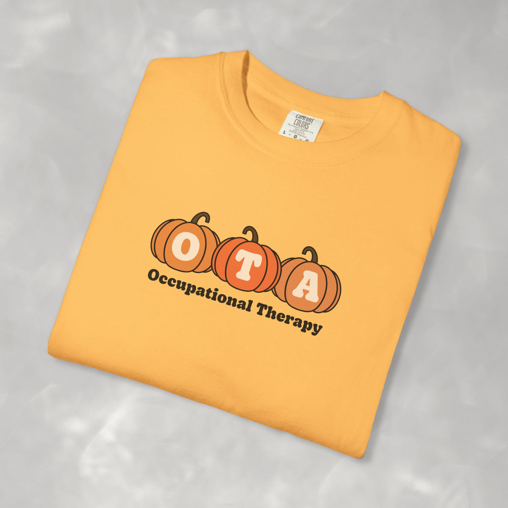 OTA Fall Pumpkins Comfort Colors Garment-Dyed T-shirt for Occupational Therapy Assistants