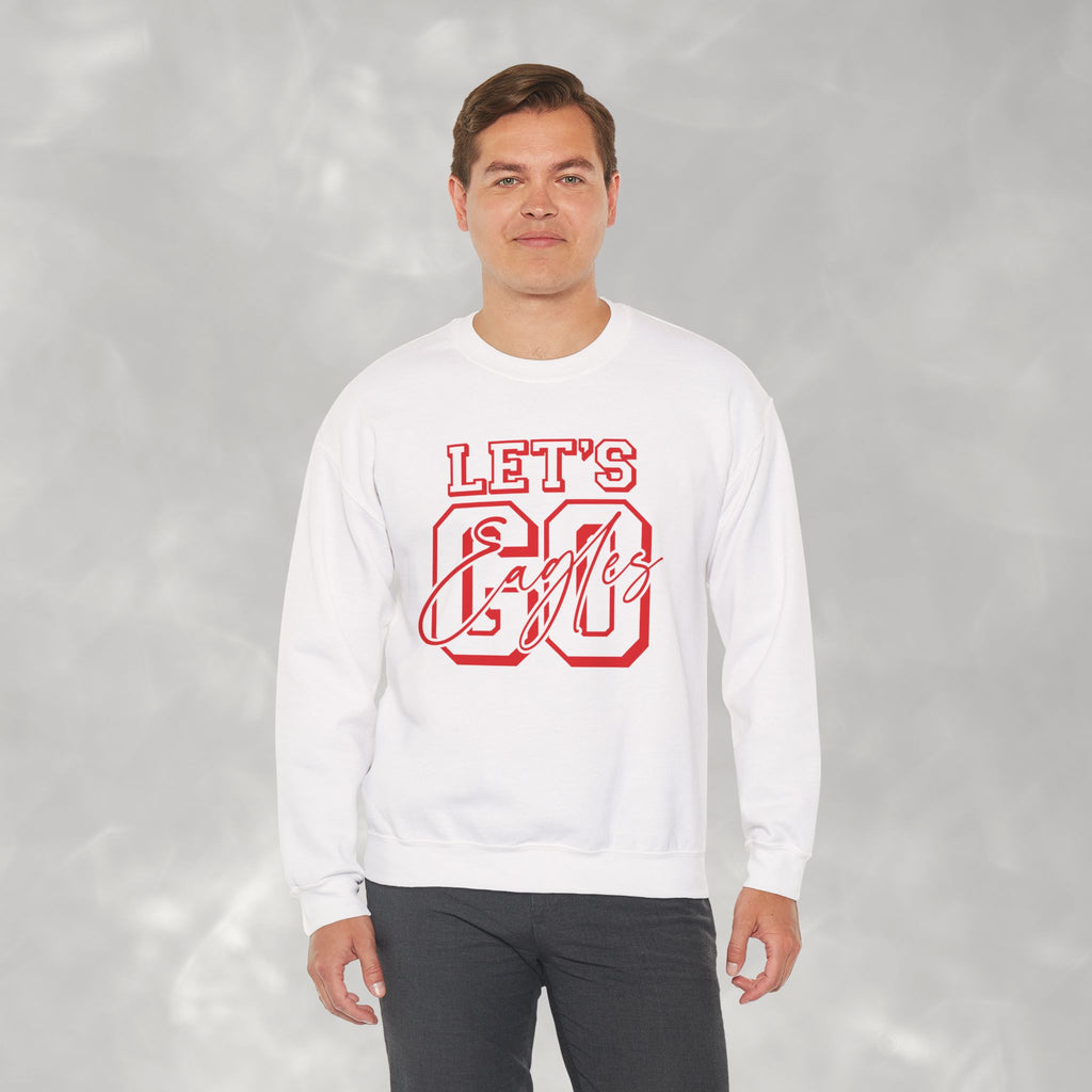 Let's Go Eagles, Eagles Sports, Team Spirit Gildan Unisex Heavy Blend™ Crewneck Sweatshirt