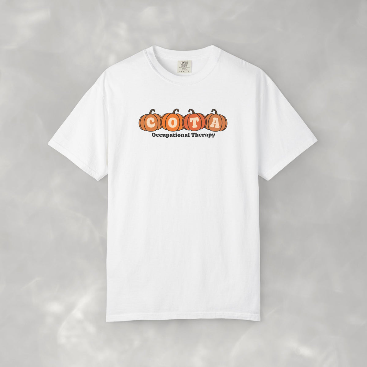COTA Fall Pumpkins Comfort Colors Garment-Dyed T-shirt for Occupational Therapy Assistants