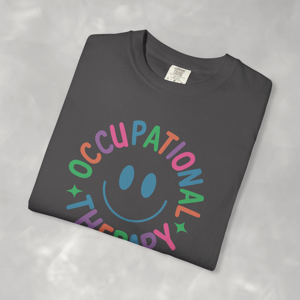 Occupational Therapy, Cute Playful Smile, OT, COTA Comfort Colors Tee