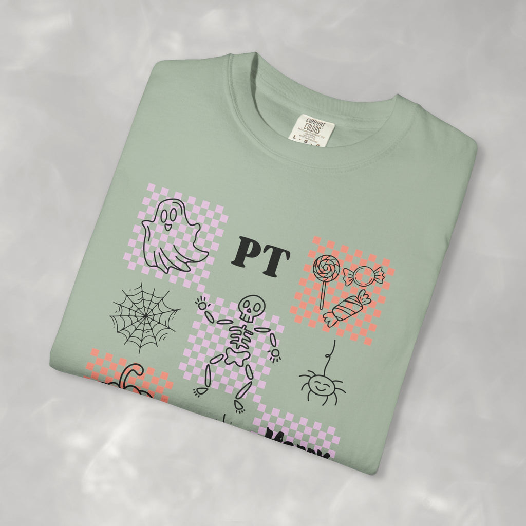 Cute Physical Therapy Halloween Comfort Colors Unisex Garment-Dyed T-shirt for PT, PTA, Physical Therapist