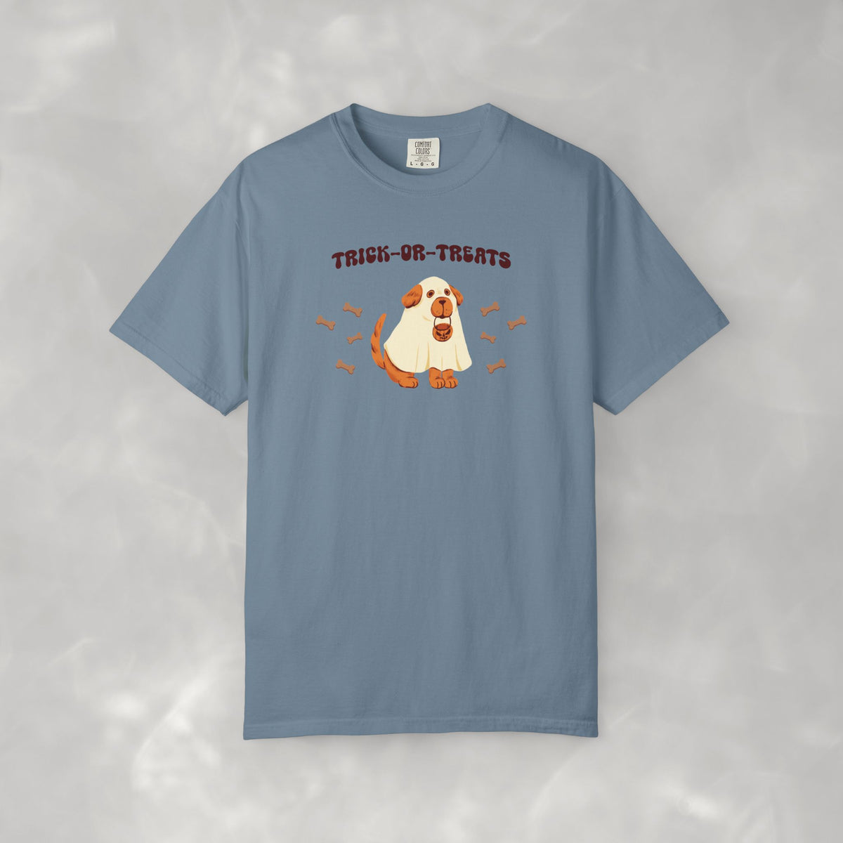Trick-or-Treats Cute Funny Halloween Dog Lover Unisex Garment-Dyed T-shirt