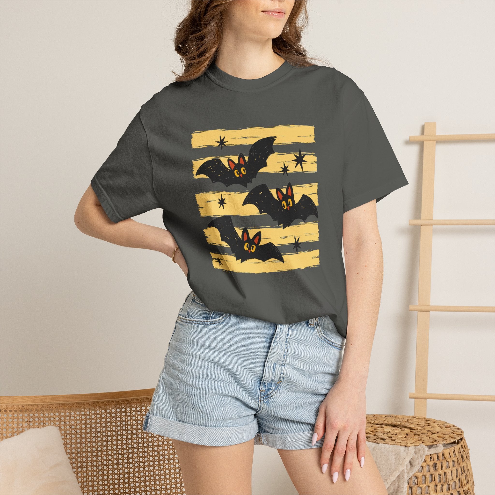 Cute Halloween Bats, Unisex Comfort Colors Tee