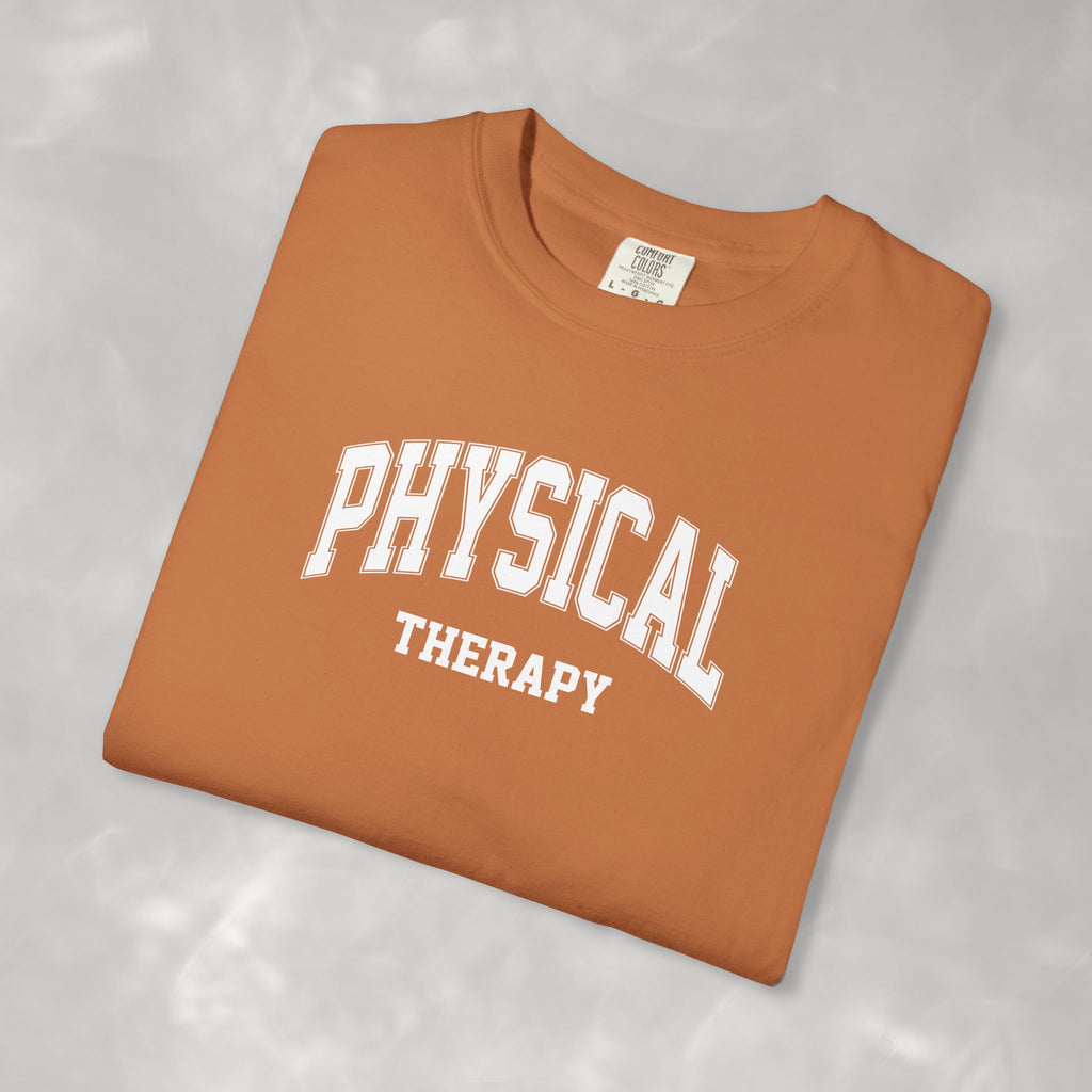Physical Therapy, Therapist Classic Varsity Style Comfort Colors Tee