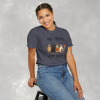 No Tricks Just Chicks, Funny Halloween Chickens in Costumes, Comfort Colors Tee
