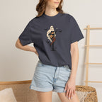 Spooky Retro Ghost Babe Unisex Comfort Colors Tee