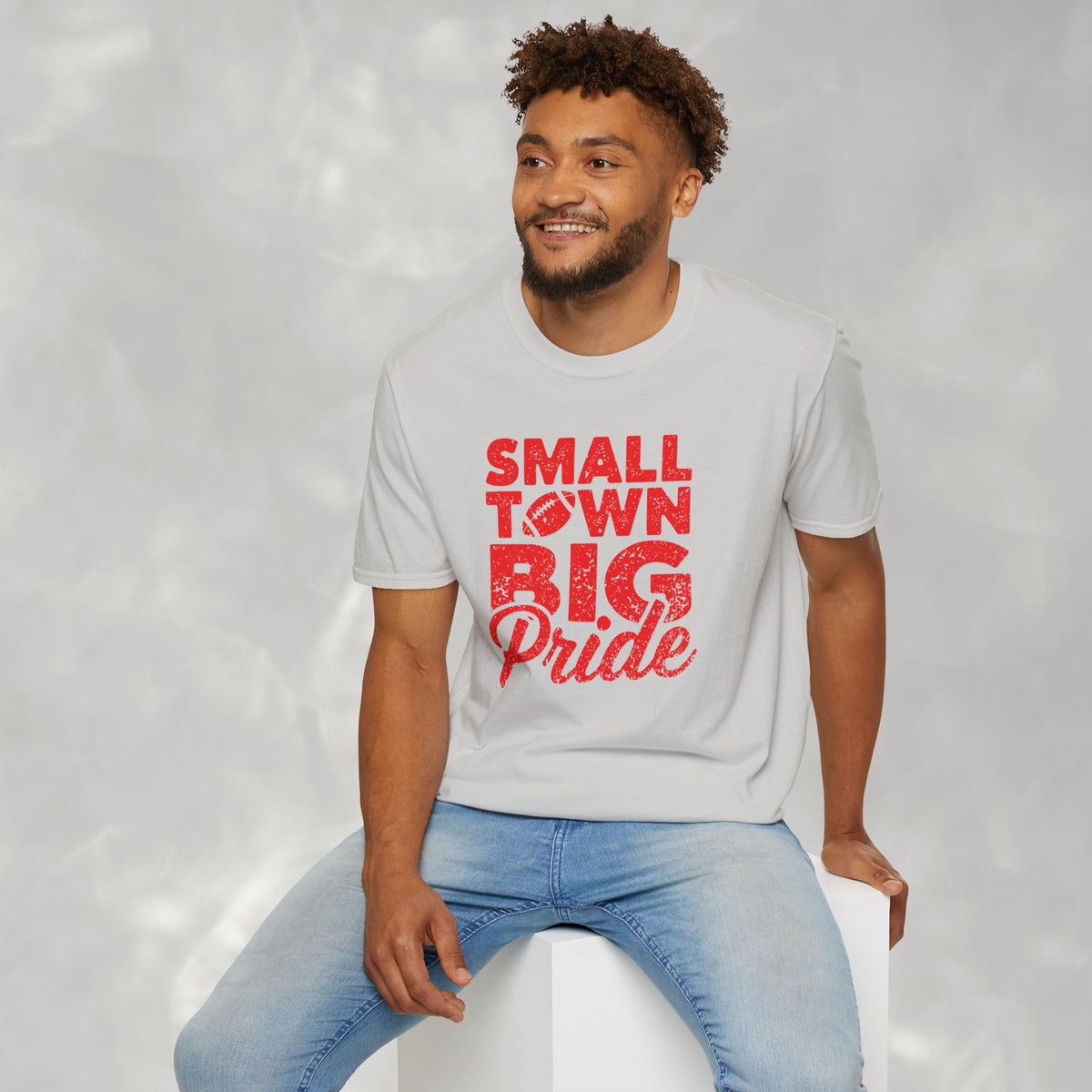 Small Town Big Pride, Football, School Spirit Gildan Unisex Softstyle T-Shirt