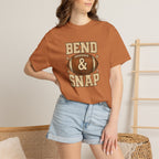 Funny Bend And Snap Football Comfort Colors Tee for Women