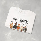 No Tricks Just Chicks, Funny Halloween Chickens in Costumes, Gildan Unisex Heavy Blend™ Crewneck Sweatshirt
