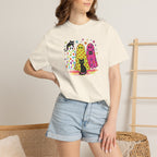 Preppy, Girly, Cute Halloween Ghosts with Cats, Comfort Colors Tee