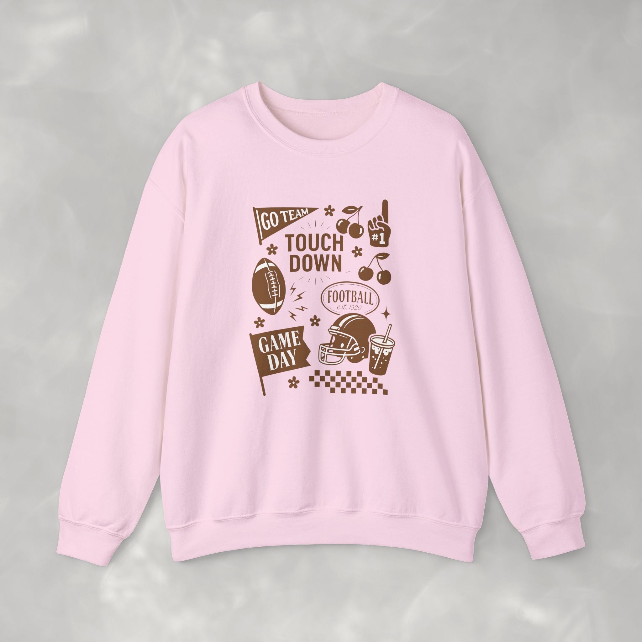 Football Preppy Game Day Gildan Unisex Heavy Blend™ Crewneck Sweatshirt