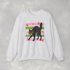 Spooky, Cute Black Cat, Halloween, Gildan Unisex Heavy Blend™ Crewneck Sweatshirt