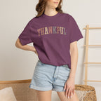 Boho Cute Thankful Comfort Colors Garment-Dyed T-shirt for Thanksgiving