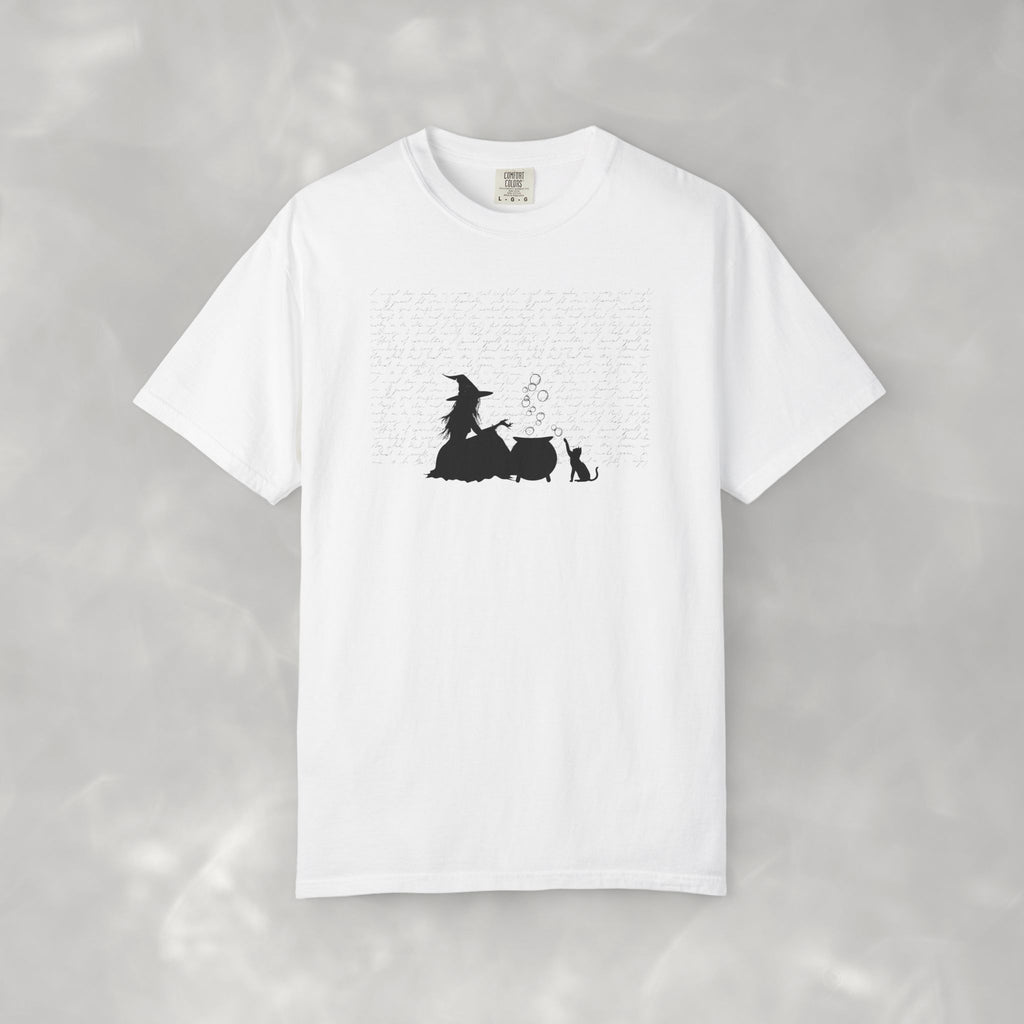 Witch, Cat, and Bulling Cauldron, Questionable Concepts Comfort Colors TeeUnisex Garment-Dyed T-shirt