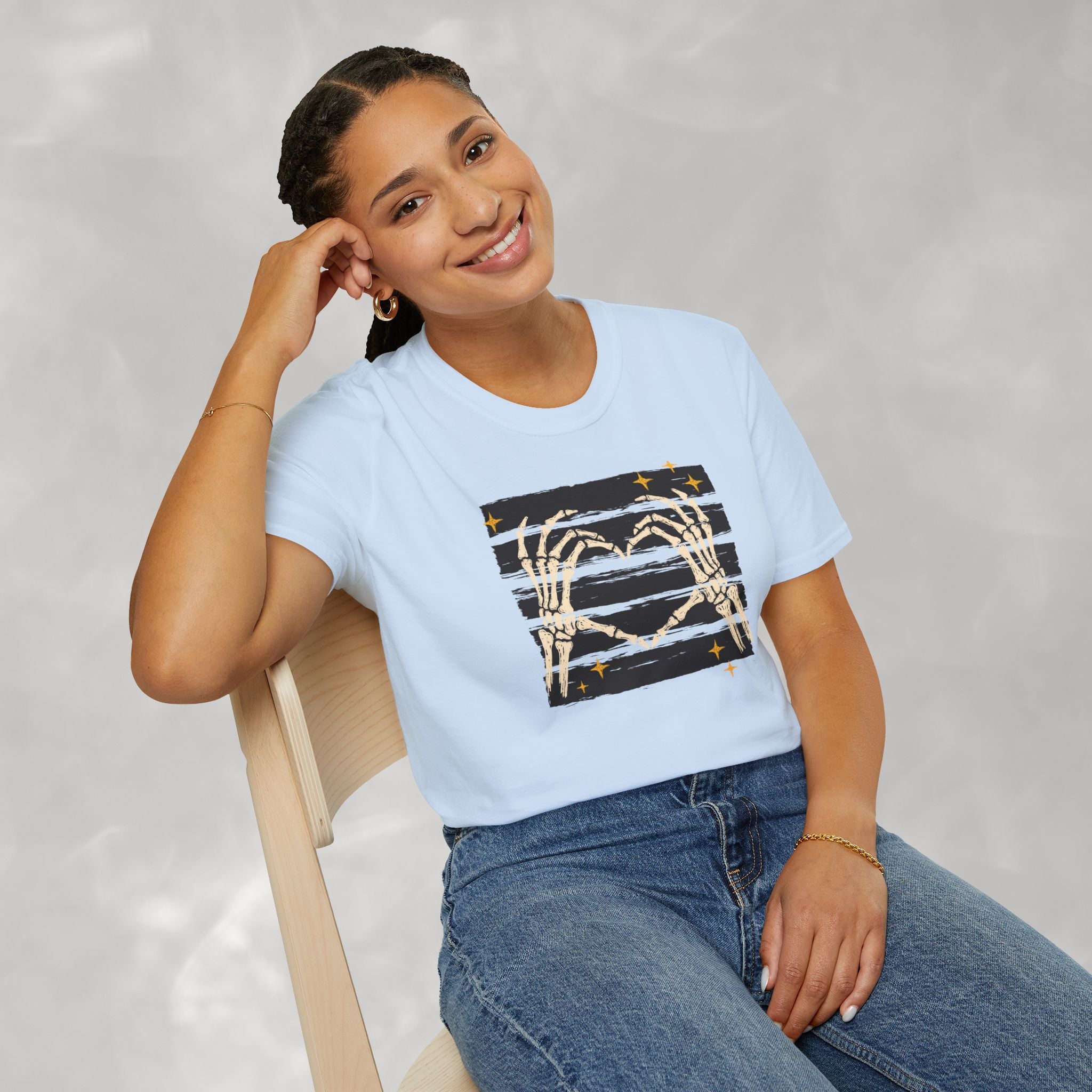Spooky Skeleton Hands, Cute Halloween Gildan Unisex Softstyle T-Shirt