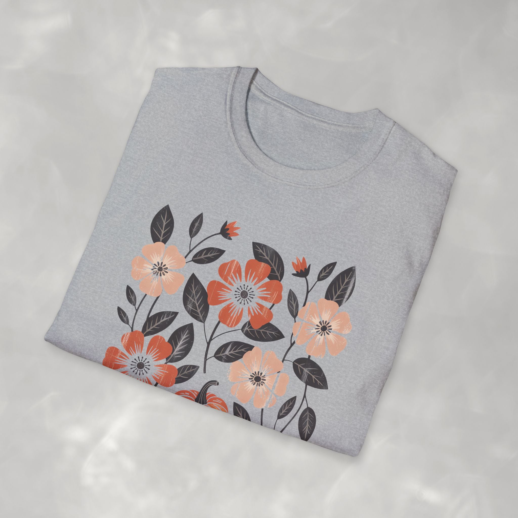 Boho Autumn, Vintage Fall Gildan Unisex Softstyle T-Shirt