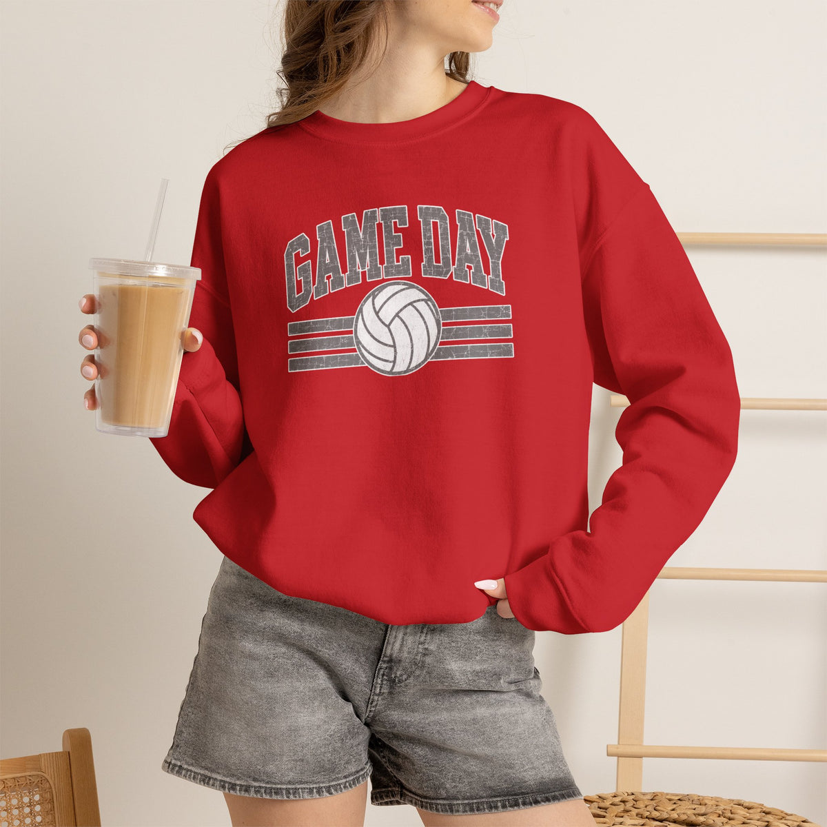 Volleyball Game Day Gildan Unisex Heavy Blend™ Crewneck Sweatshirt