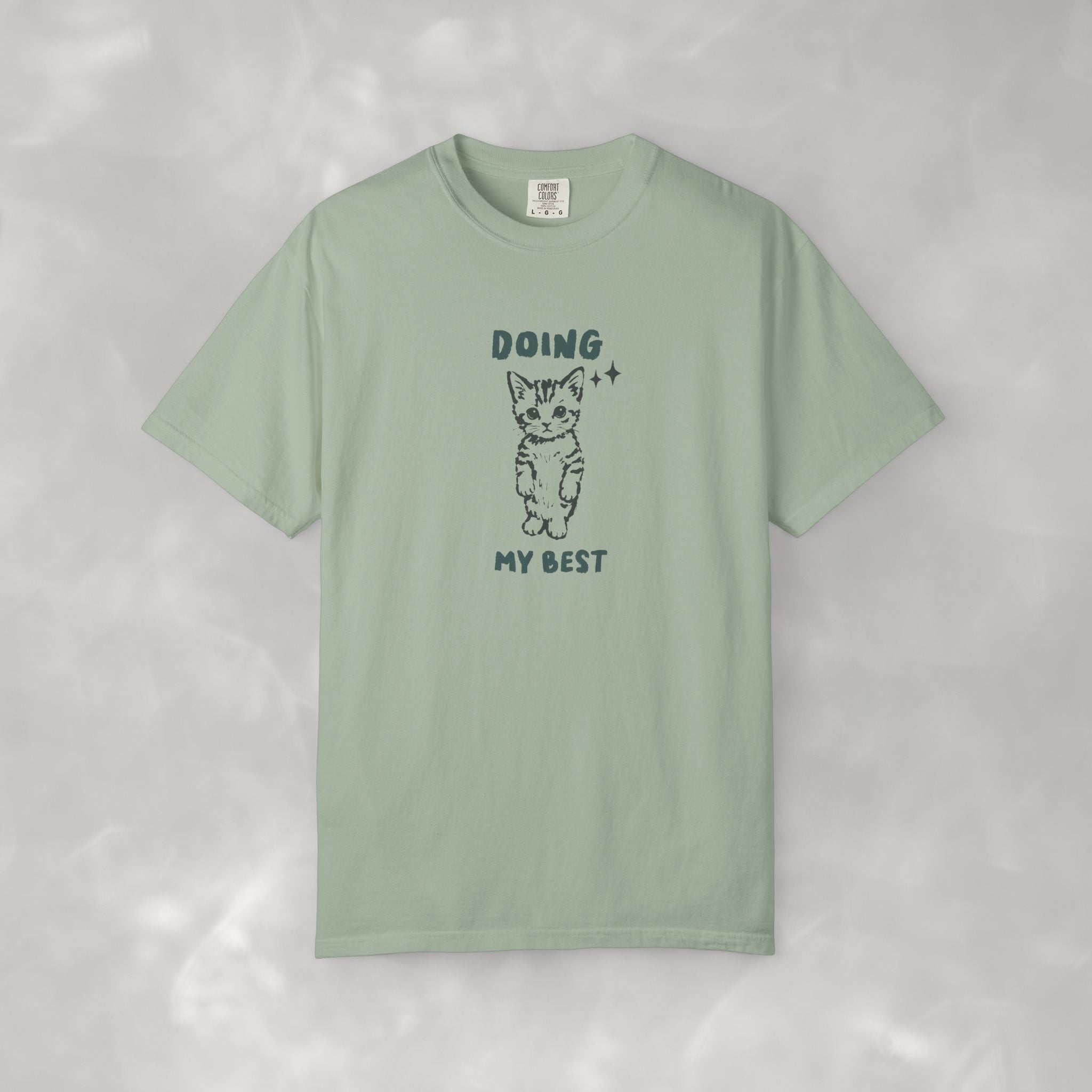 Doing My Best, Cute, Funny Cat Lover Comfort Colors Tee