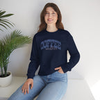 Coffee Weather Distressed Trendy Gildan Unisex Heavy Blend™ Crewneck Sweatshirt for Autumn, Fall