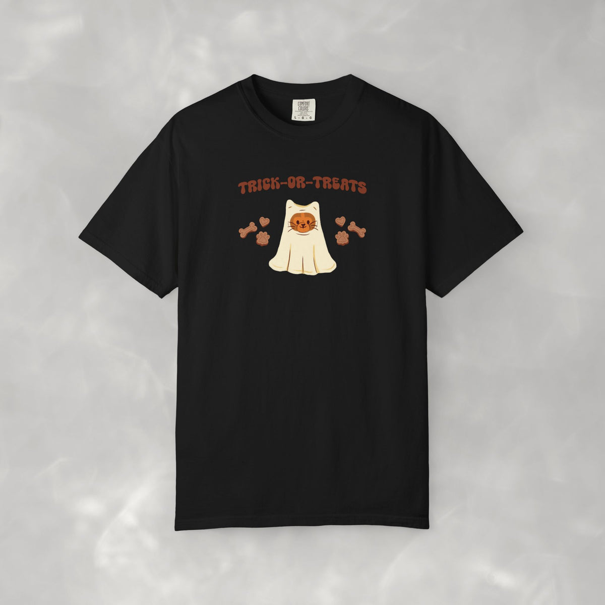 Trick-or-Treats Cute Funny Halloween Cat Lover Comfort Colors Garment-Dyed T-shirt
