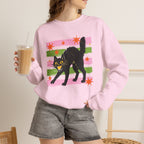 Spooky, Cute Black Cat, Halloween, Gildan Unisex Heavy Blend™ Crewneck Sweatshirt