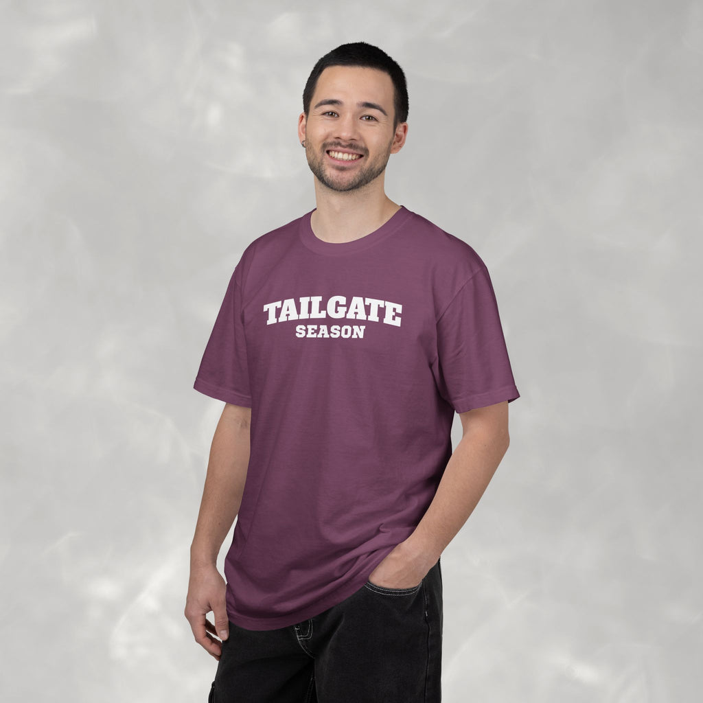 Tailgate Season, Football Game Day Unisex Comfort Colors Tee for Men and Women