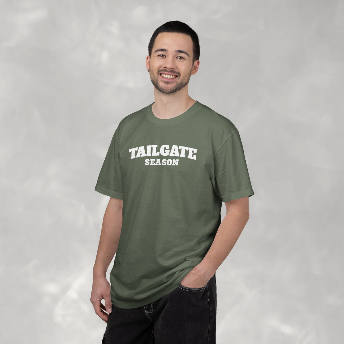 Tailgate Season, Football Game Day Unisex Comfort Colors Tee for Men and Women