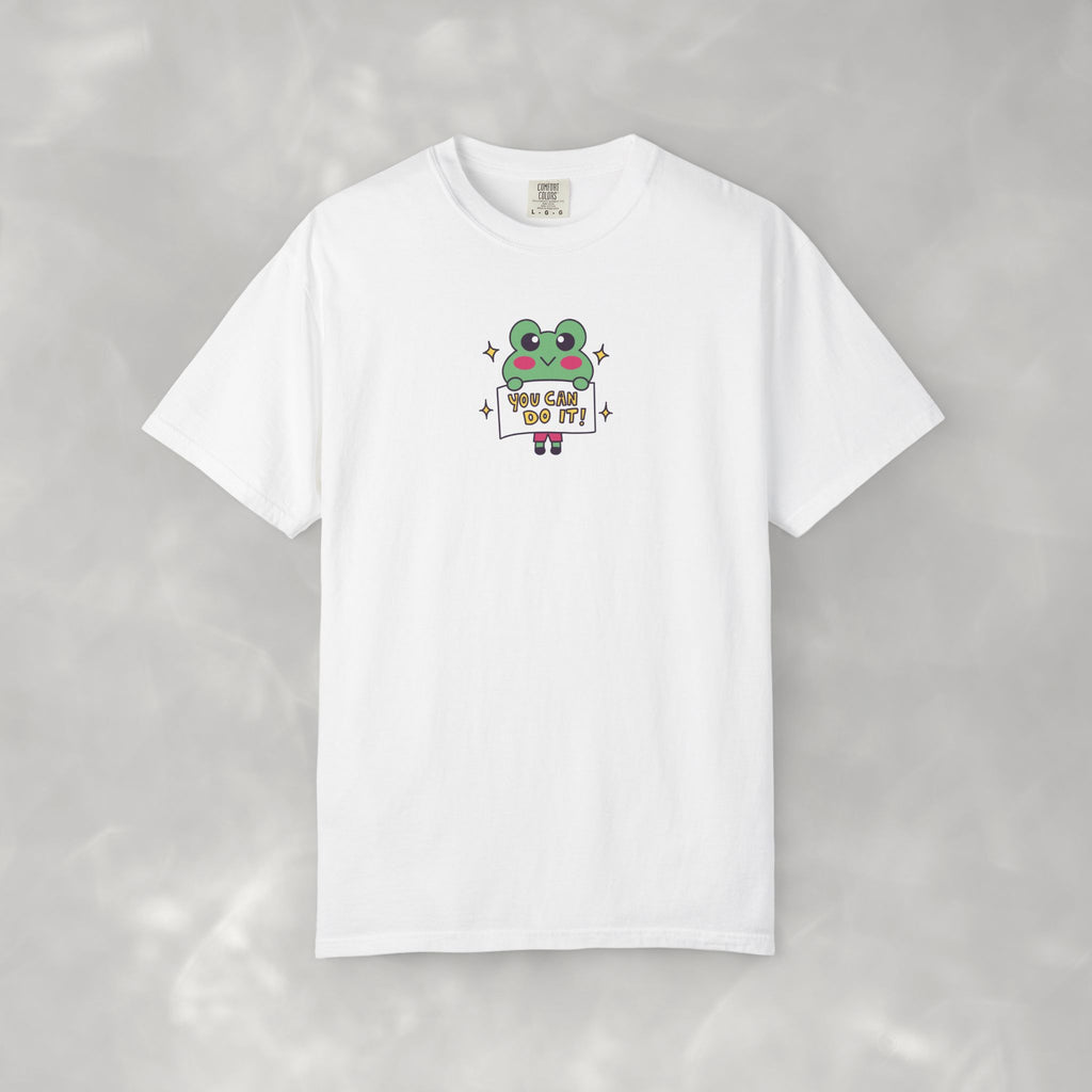 You Can Do It, Cute Motivational Frog Unisex Comfort Colors Tee for OT, PT, Speech Therapist