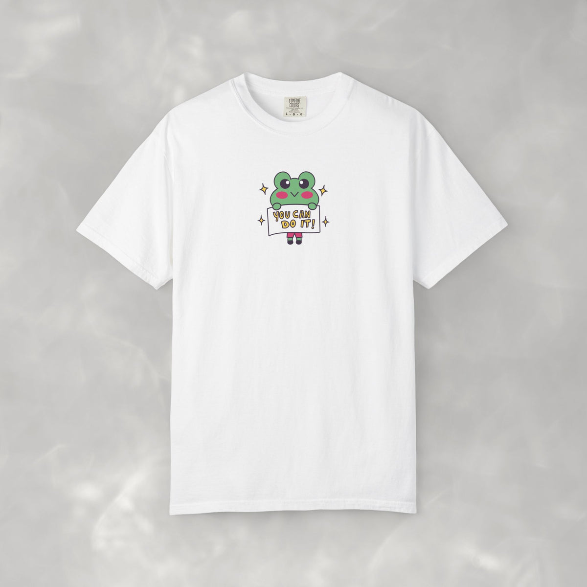 You Can Do It, Cute Motivational Frog Unisex Comfort Colors Tee for OT, PT, Speech Therapist