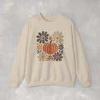 Retro Fall, Autumn Pumpkin Gildan Unisex Heavy Blend™ Crewneck Sweatshirt
