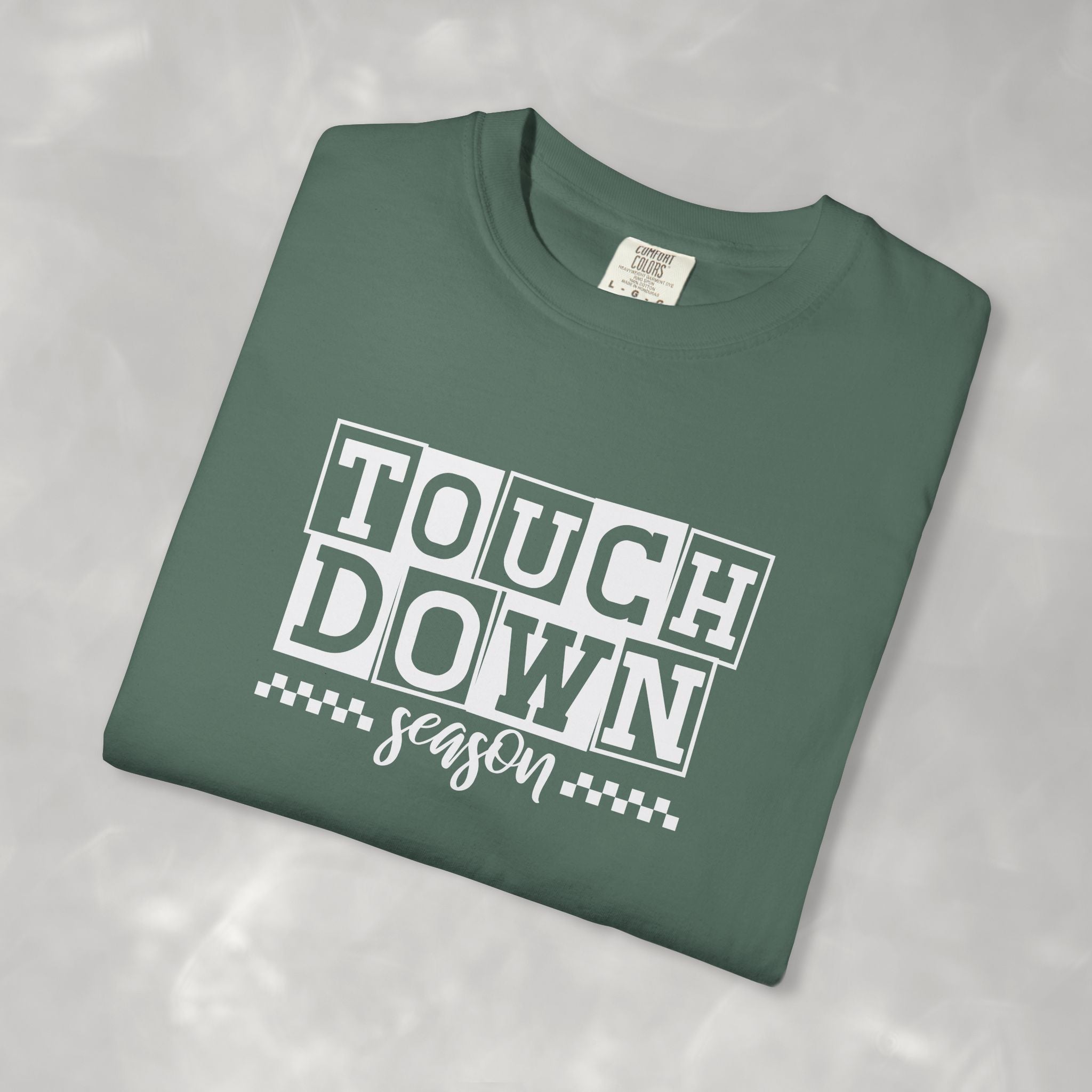 Touchdown Season, Preppy Football Comfort Colors Tee