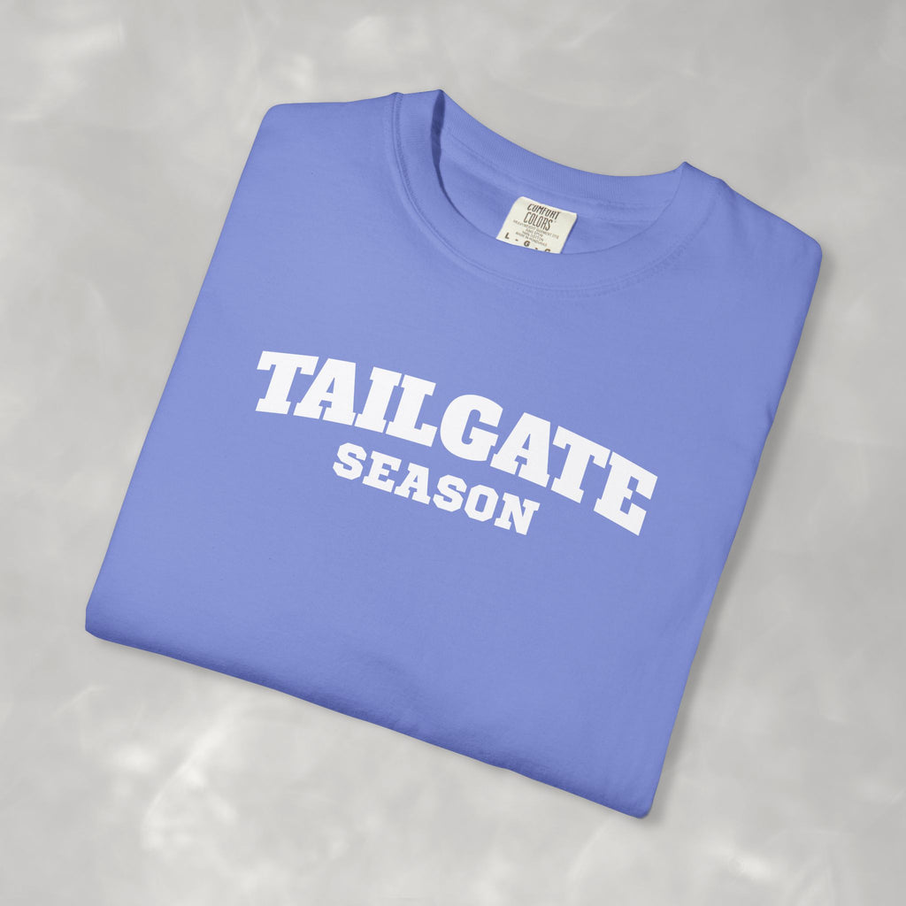 Tailgate Season, Football Game Day Unisex Comfort Colors Tee for Men and Women