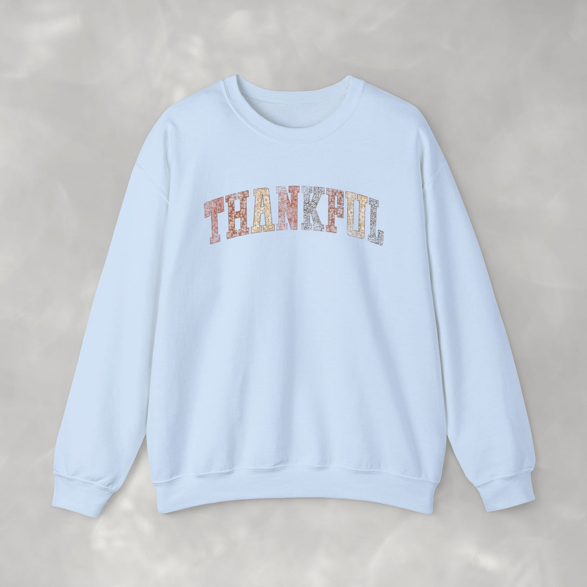 Thankful Cute Boho Trendy Gildan Unisex Heavy Blend™ Crewneck Sweatshirt for Autumn, Fall, Thanksgiving